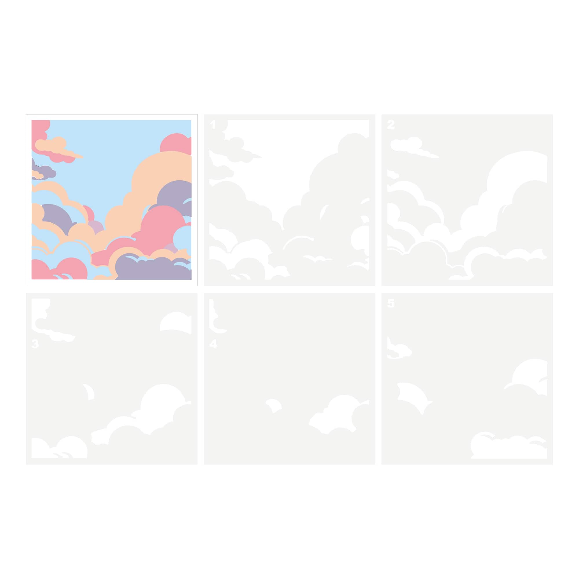 Clouds Layering Stencils by Recollections™
